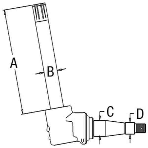 Aftermarket RH / LH Spindle Fits John Deere Tractor 4030 AR53850 - main